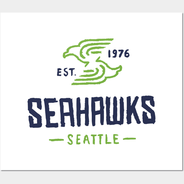 Seattle Seahaaaawks 04 Wall Art by Very Simple Graph